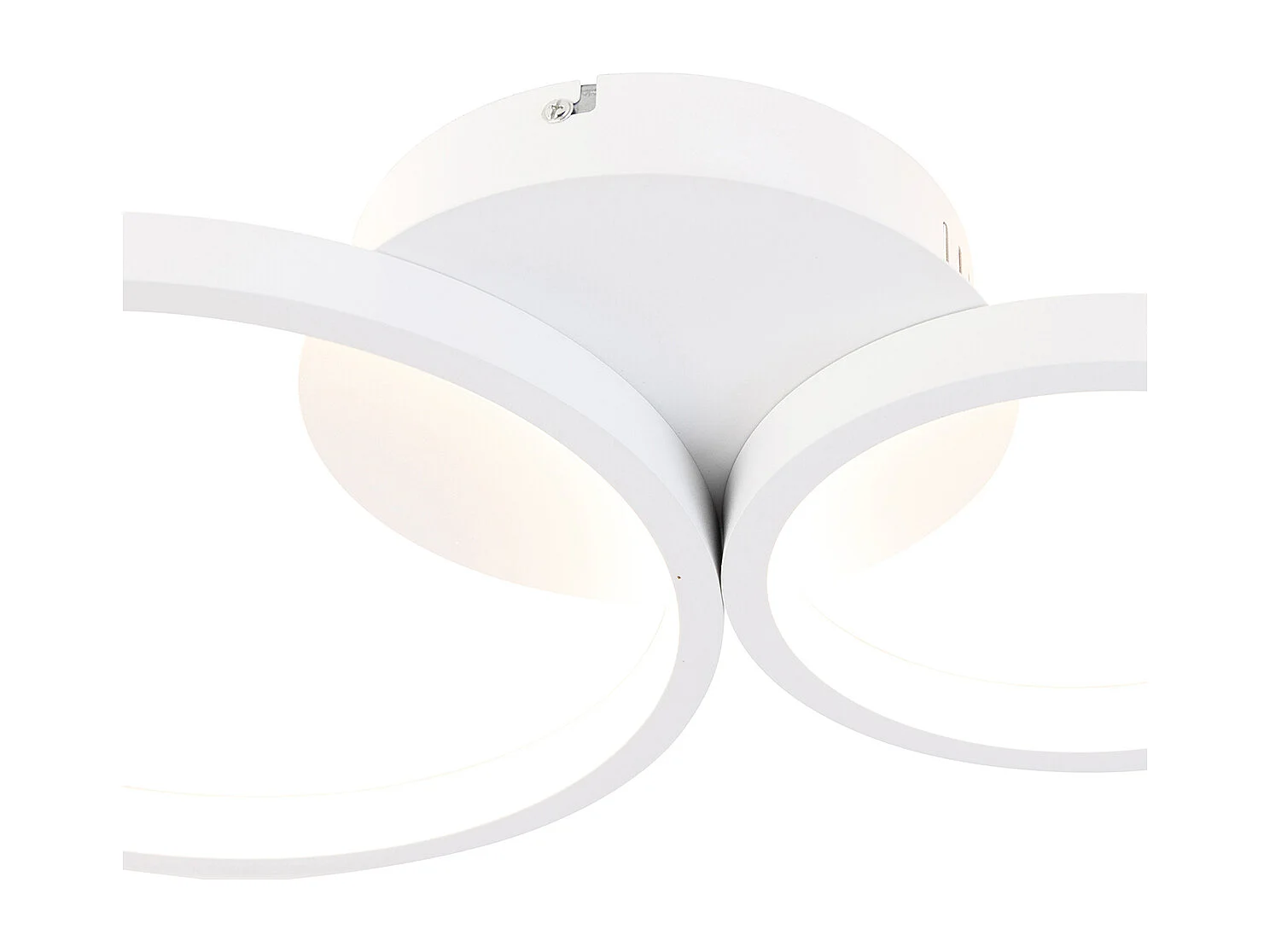 Plafonnier blanc avec LED dimmable en 3 étapes 4 lumières - Lupolo