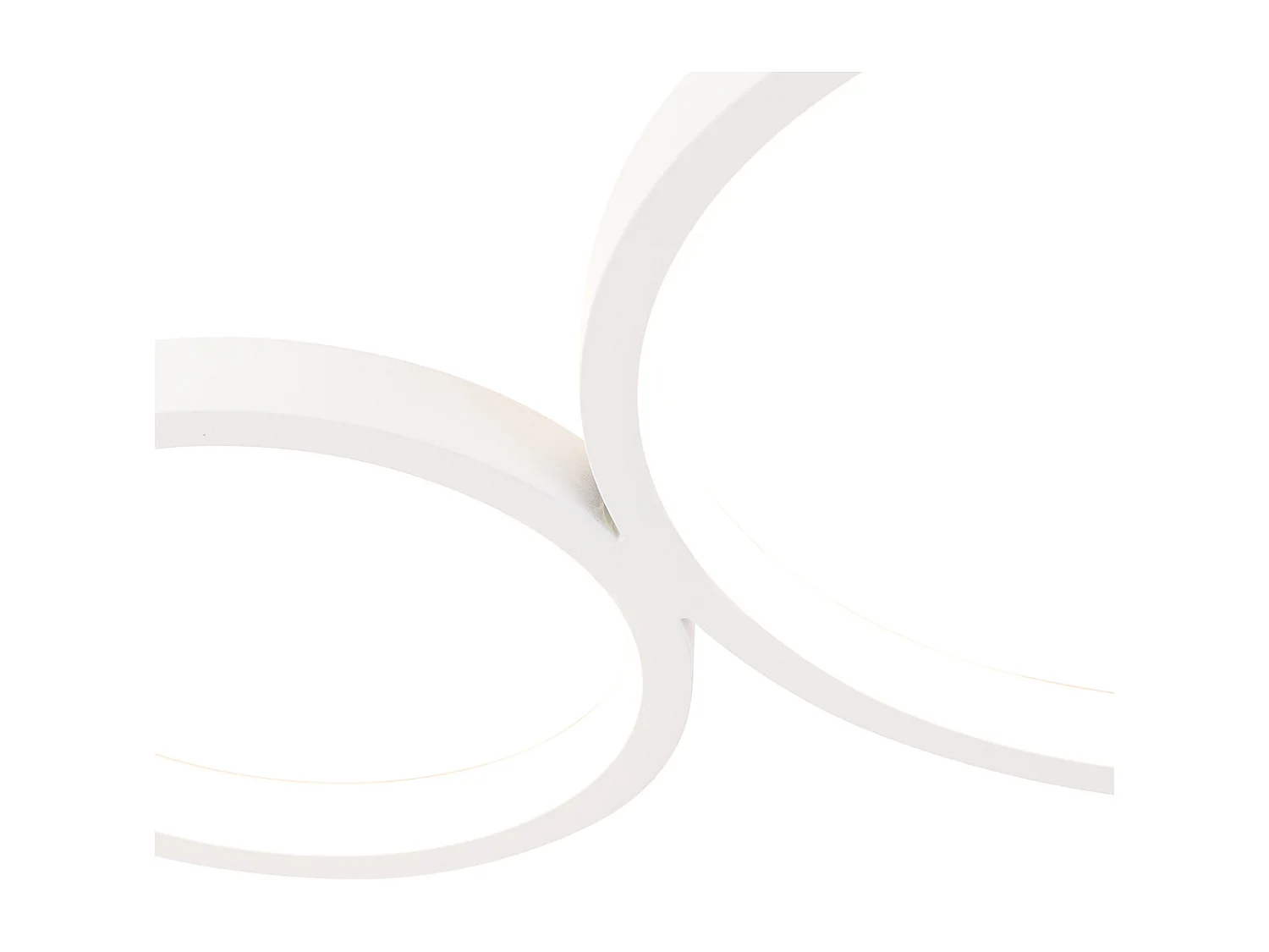 Plafonnier blanc avec LED 3 niveaux de luminosité 4 lumières - Lupolo