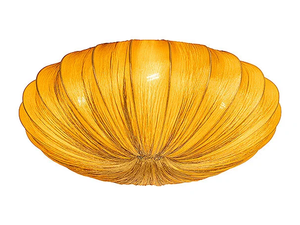 Plafonnier design doré 60 cm 5 lumières - Plu