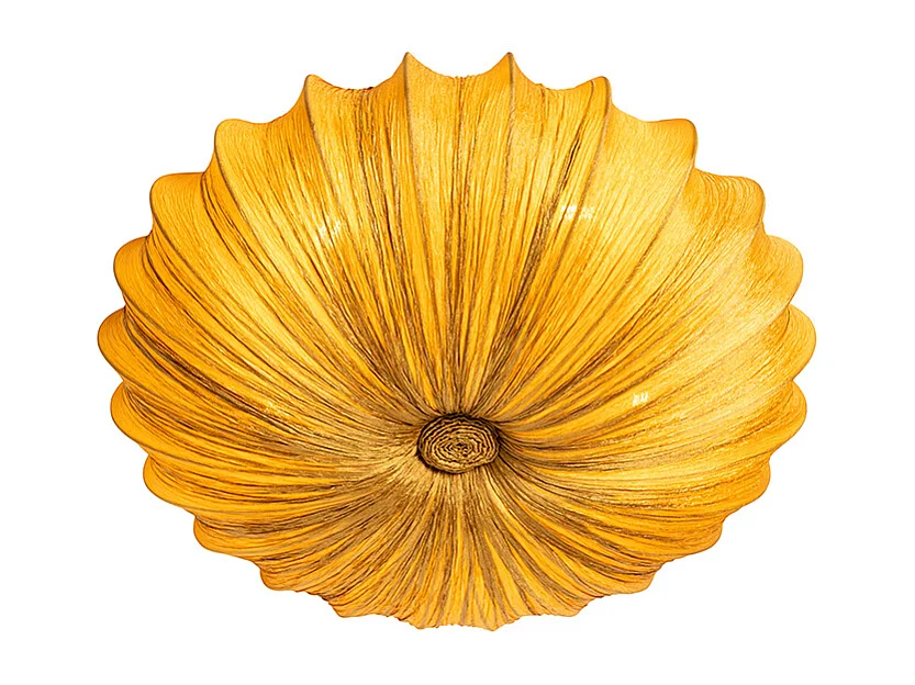 Plafonnier design doré 60 cm 5 lumières - Plu