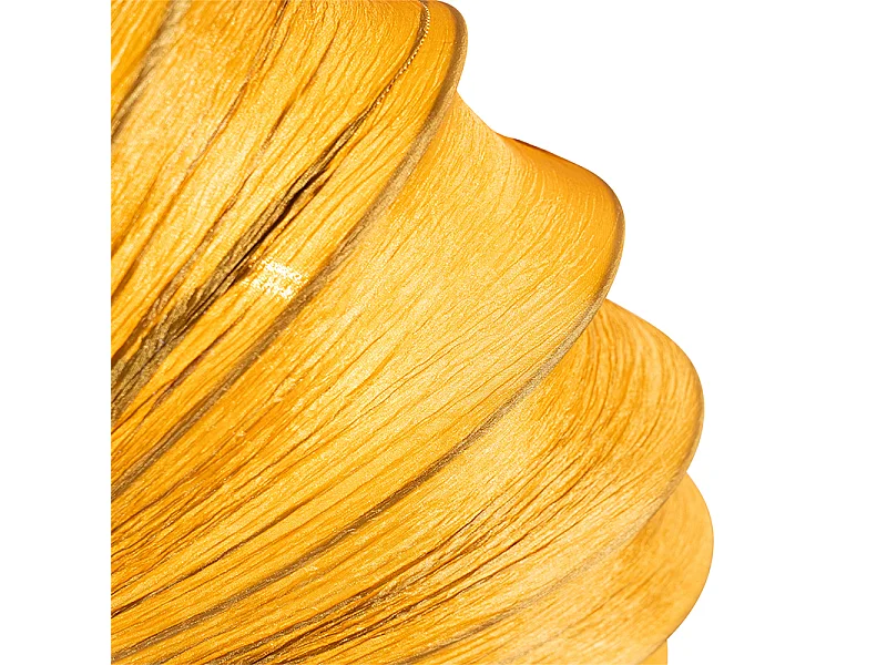 Plafonnier design doré 60 cm 5 lumières - Plu