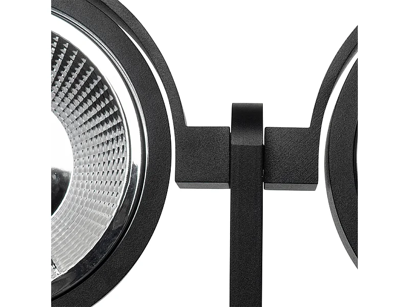 Spot moderne noir 2 lumières - Master 111