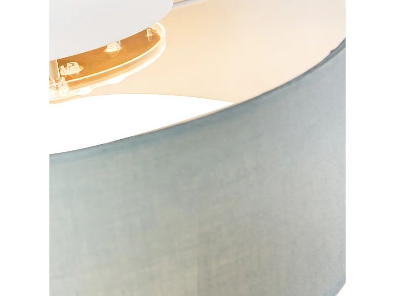 Plafonnier vert 40 cm avec LED - Drum LED