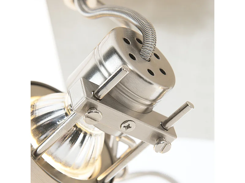 Projecteur industriel pivotant et inclinable en acier à 4 lumières - Suplux