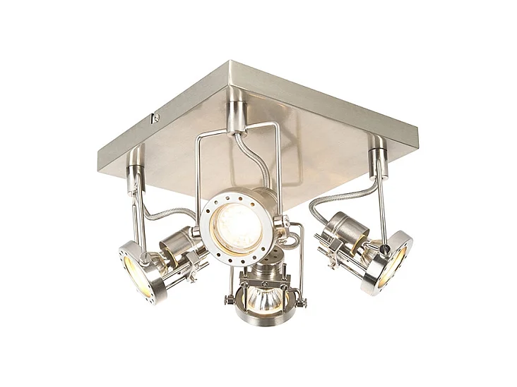 Projecteur industriel pivotant et inclinable en acier à 4 lumières - Suplux