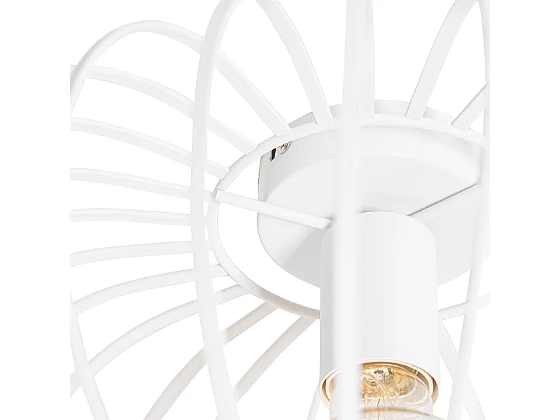 Plafonnier design blanc 39 cm - Johanna