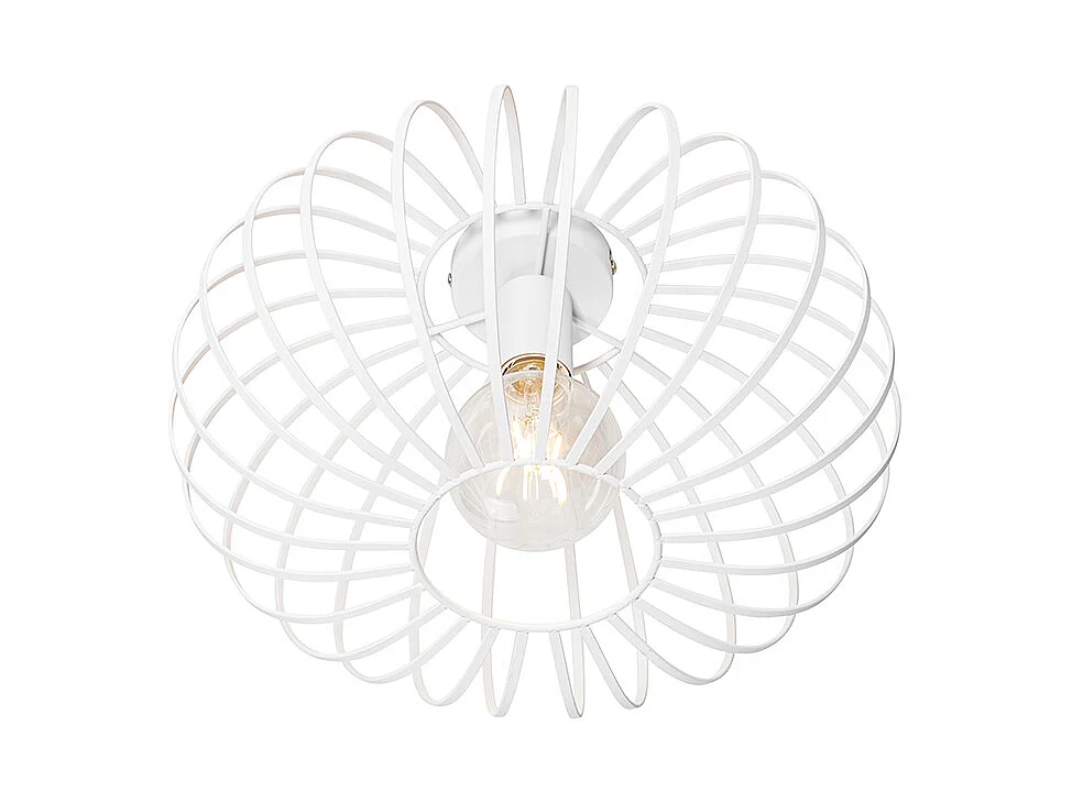 Plafonnier design blanc 39 cm - Johanna
