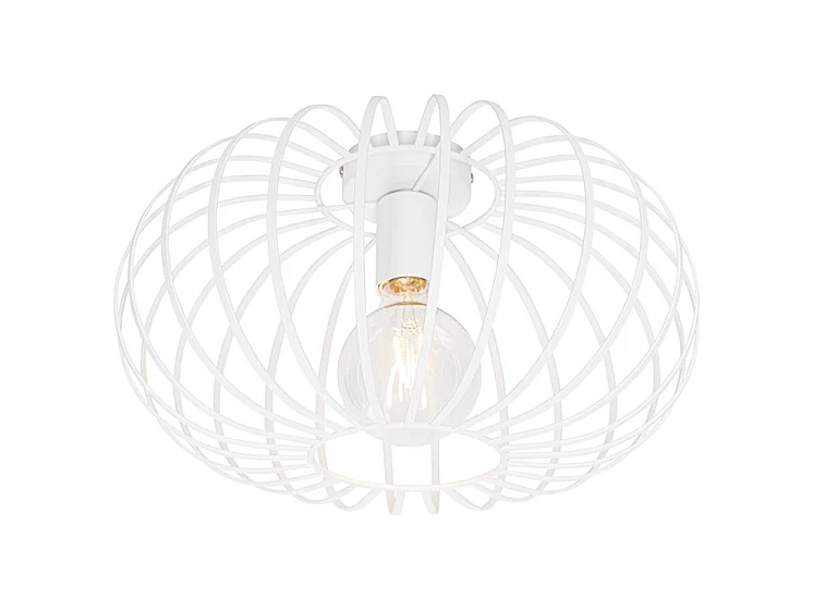 Plafonnier design blanc 39 cm - Johanna