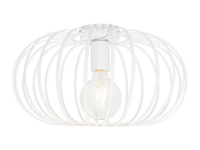 Plafonnier design blanc 39 cm - Johanna