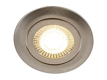 Lot de 5 spots encastrés modernes en acier avec LED à intensité variable 3 niveaux - Mio