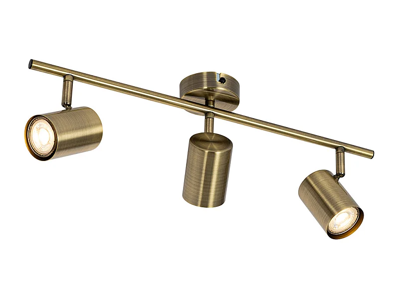 Spot moderne inclinable bronze 3 lumières - Jeana
