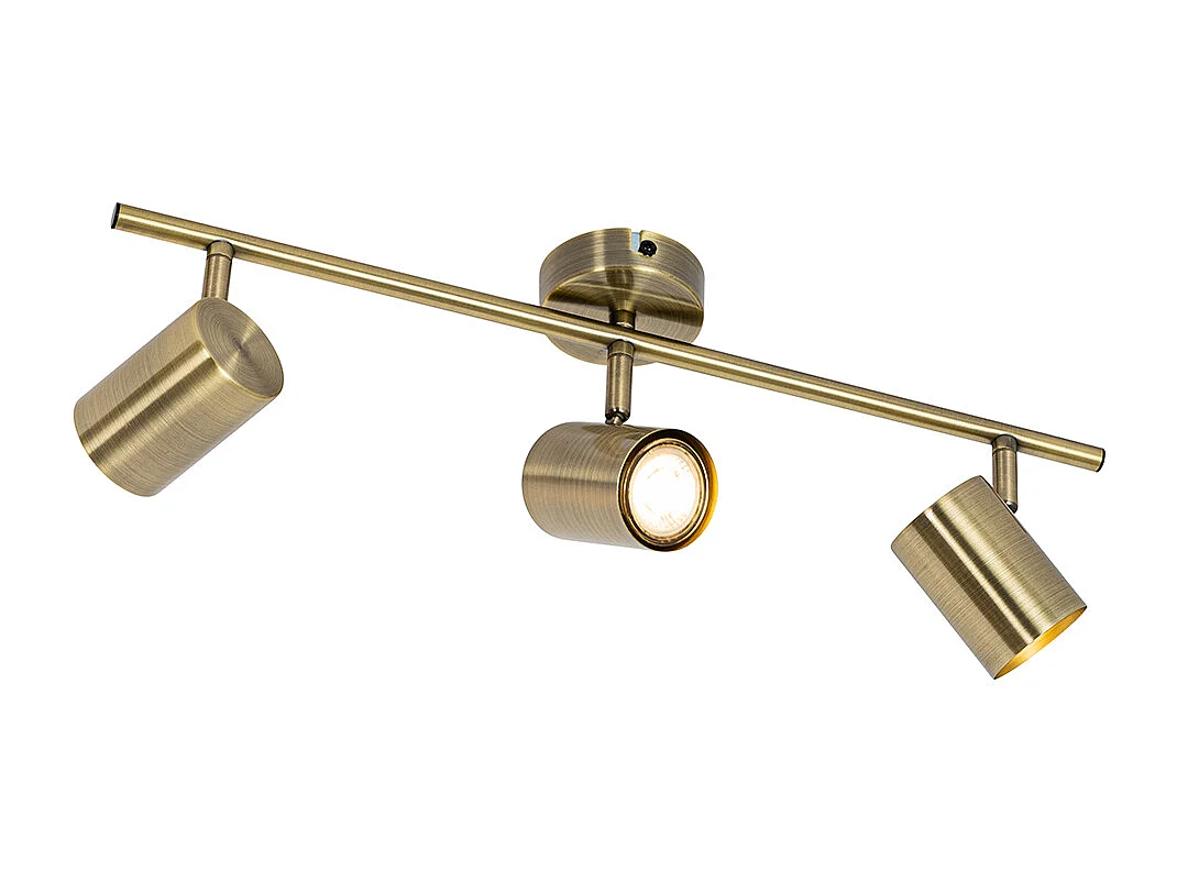 Spot moderne inclinable bronze 3 lumières - Jeana