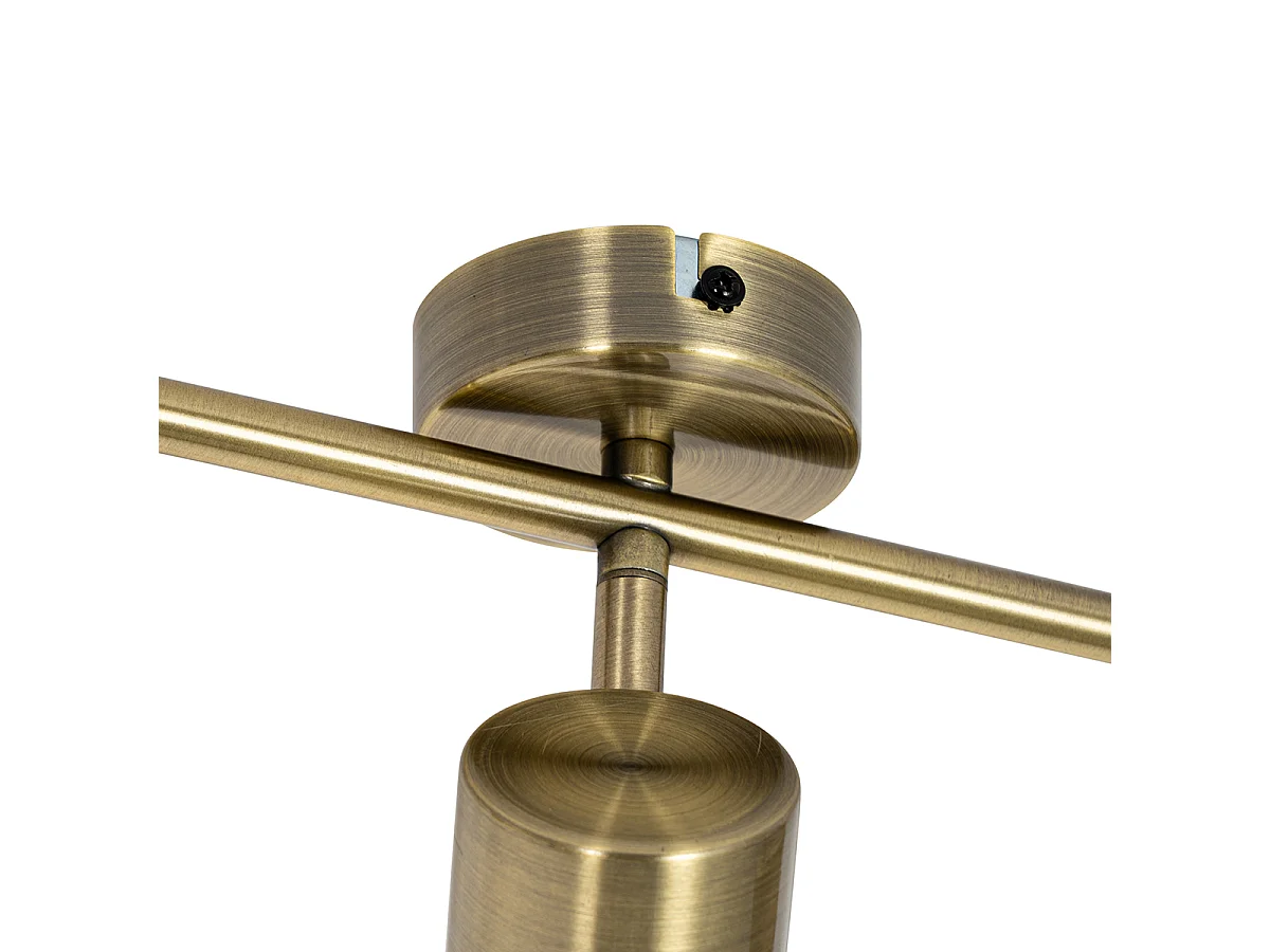 Spot moderne inclinable bronze 3 lumières - Jeana