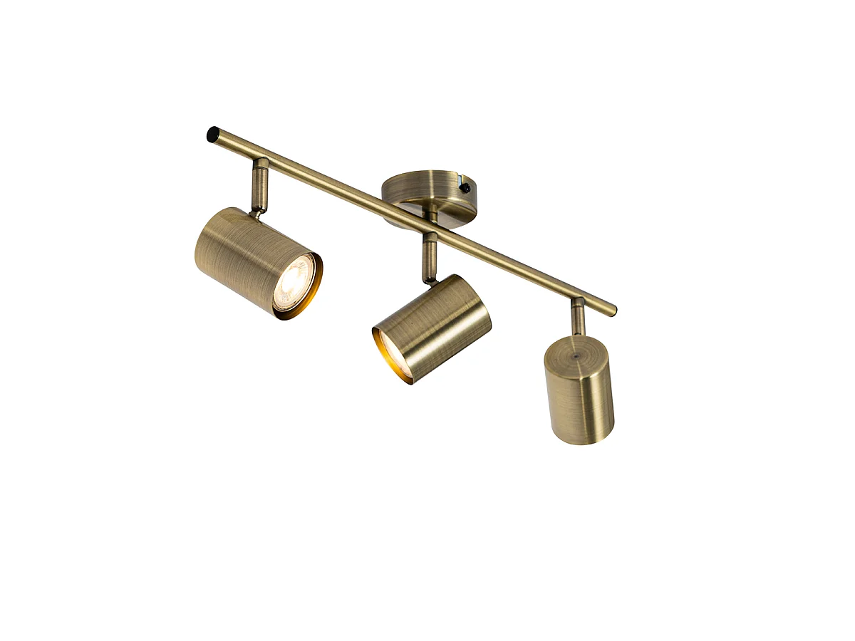 Spot moderne inclinable bronze 3 lumières - Jeana
