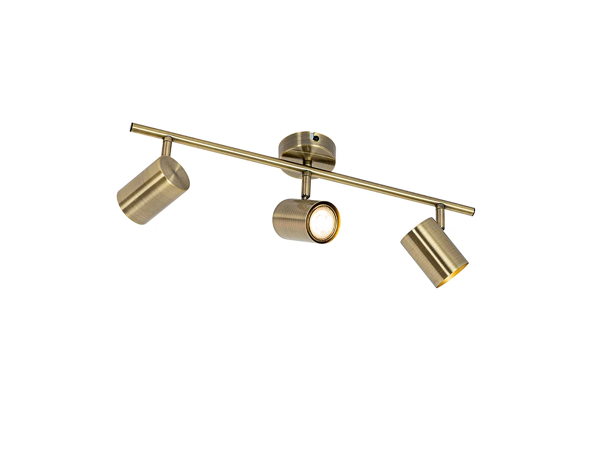 Spot moderne inclinable bronze 3 lumières - Jeana