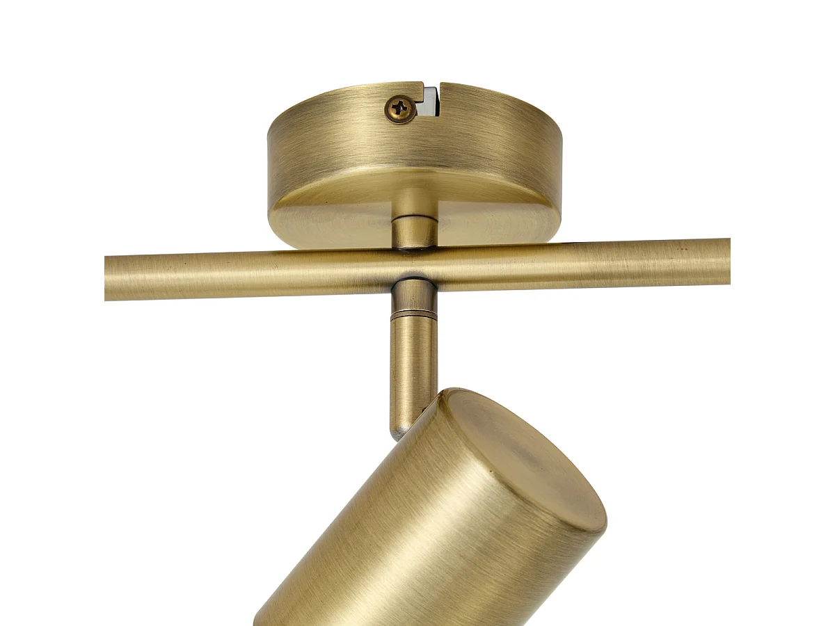 Spot moderne inclinable bronze 3 lumières - Jeana