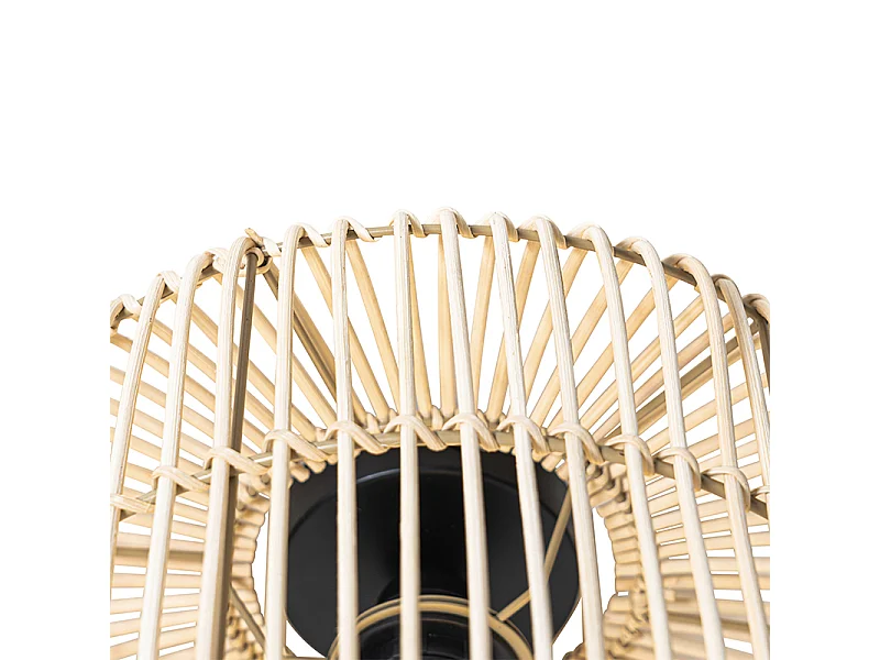 Plafonnier oriental en rotin - Maud