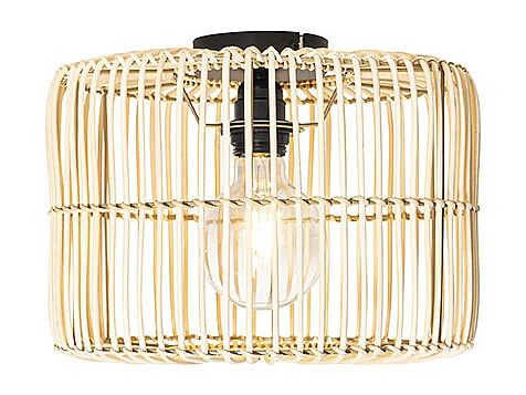 Plafonnier oriental en rotin - Maud