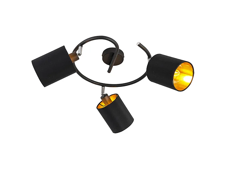 Plafonnier moderne noir - Lofty