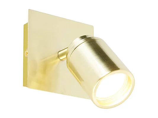 Spot salle de bain moderne laiton carré IP44 - Ducha