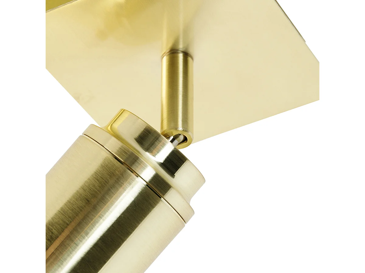 Spot salle de bain moderne laiton carré IP44 - Ducha