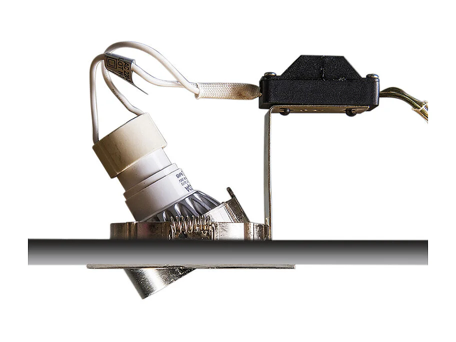 Ensemble de 10 spots inclinables modernes en acier encastré - Edu