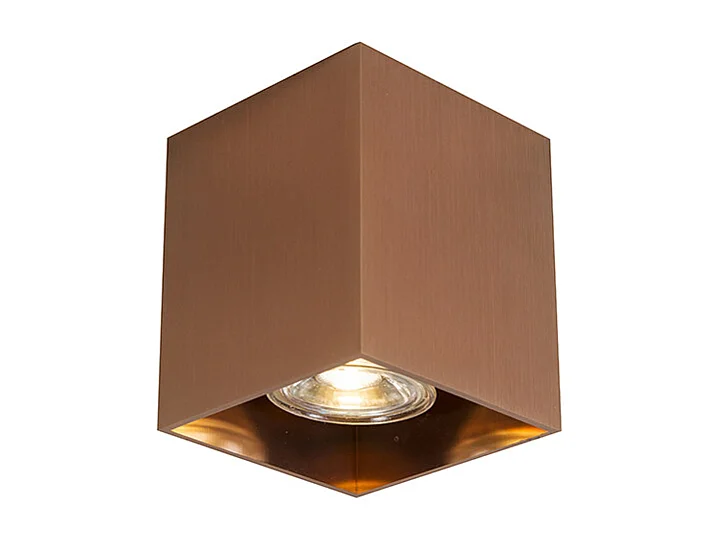 Spot en saillie design cuivre GU10 50mm - Qubo