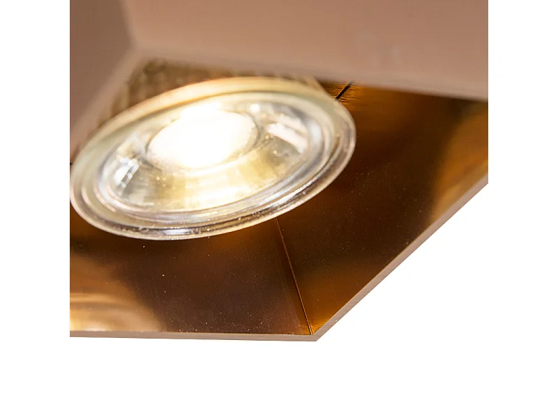 Spot en saillie design cuivre GU10 50mm - Qubo