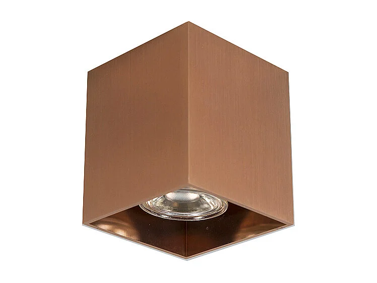 Spot en saillie design cuivre GU10 50mm - Qubo