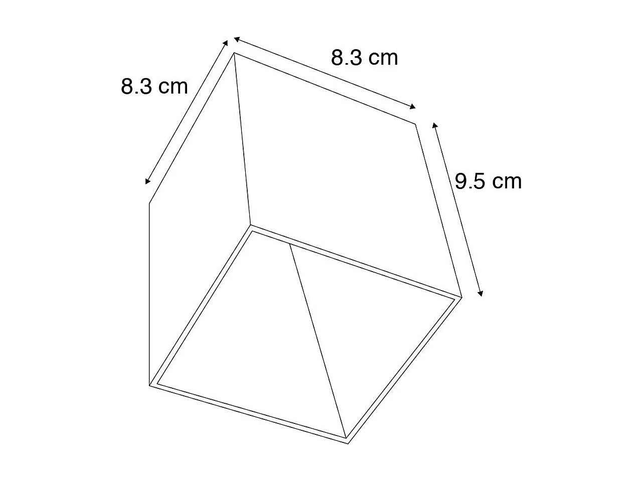 Spot en saillie design cuivre GU10 50mm - Qubo