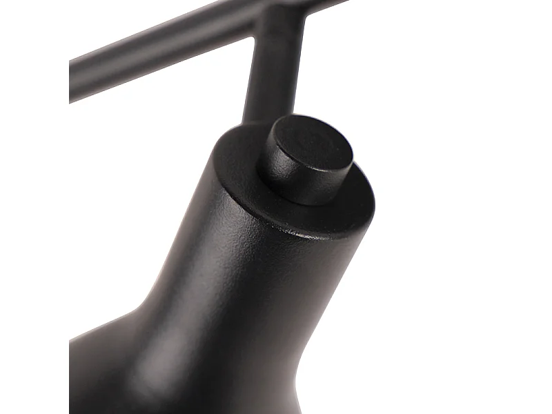 Spot moderne noir avec or 4 lumières - Magno