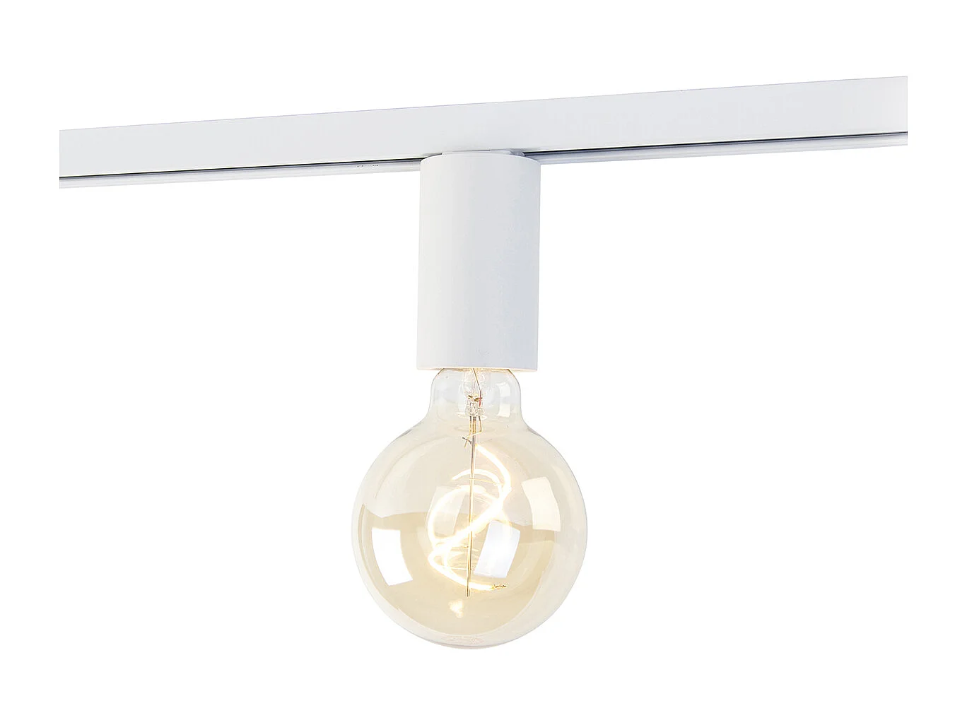 Douille E27 avec suspension sur rail pour rail monophasé blanc - Jeana