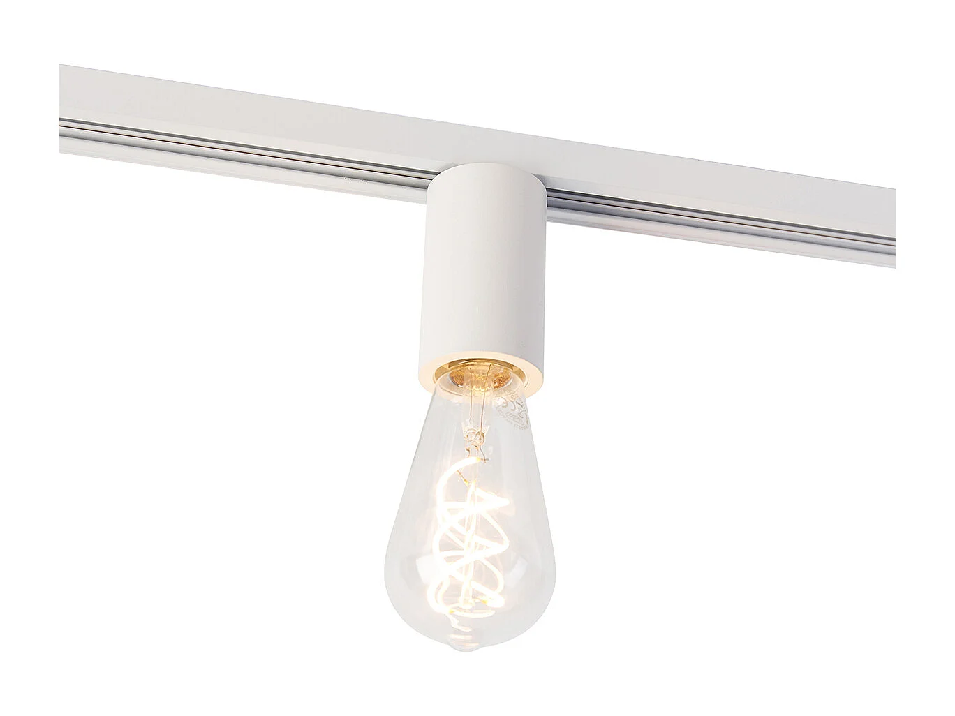 Douille E27 avec suspension sur rail pour rail monophasé blanc - Jeana