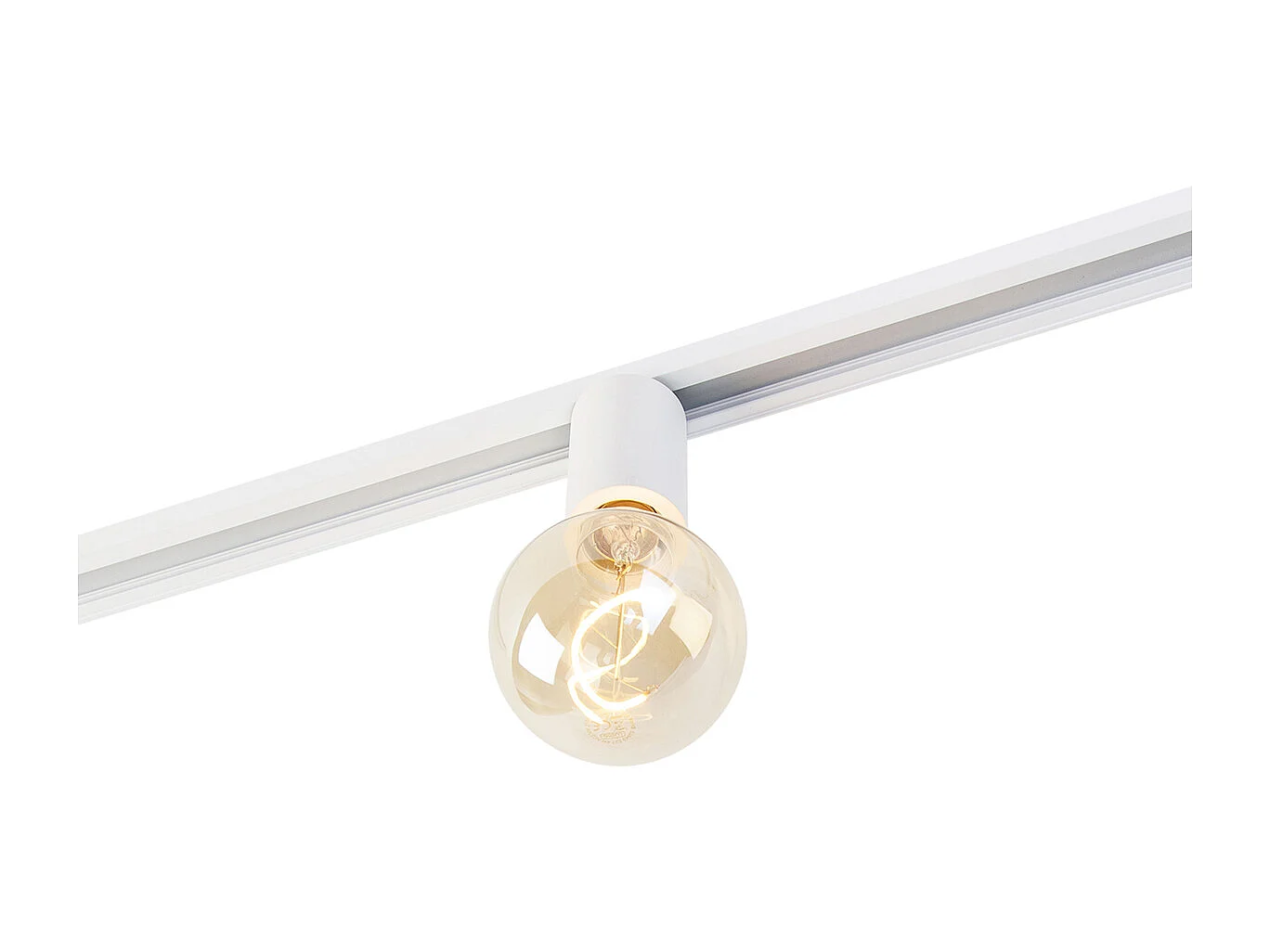 Douille E27 avec suspension sur rail pour rail monophasé blanc - Jeana