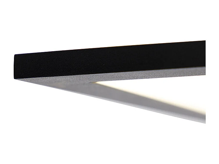 Plafonnier moderne noir avec LED intégré 40 cm - Liv