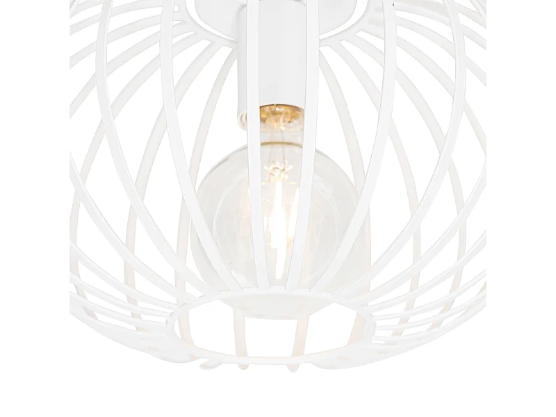 Plafonnier design blanc 30 cm - Johanna