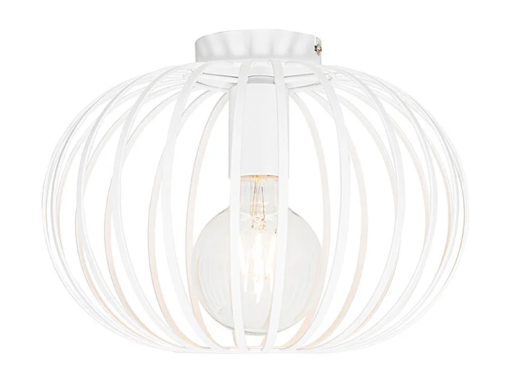 Plafonnier design blanc 30 cm - Johanna