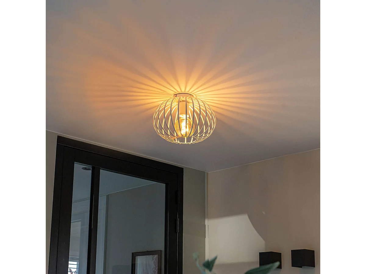 Plafonnier design blanc 30 cm - Johanna