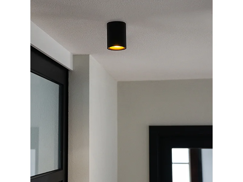 Spot design moderne noir avec or - Ronda
