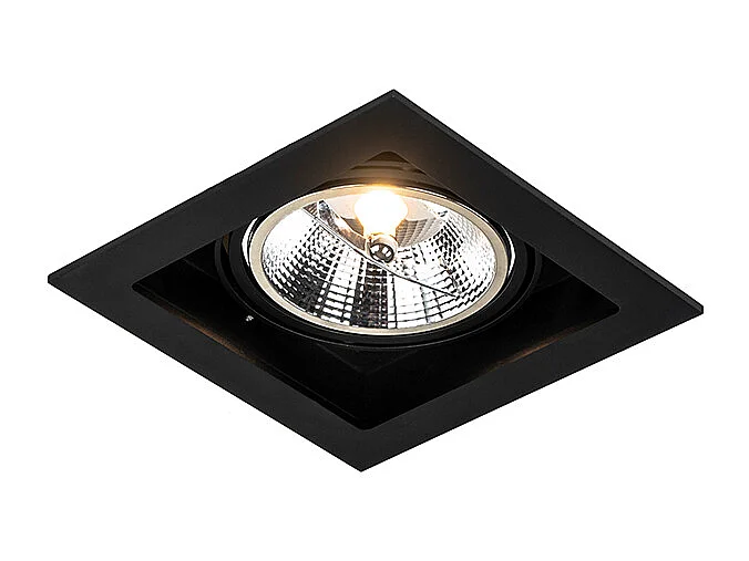 Spot encastré moderne noir orientable 18 cm - Artemis 111