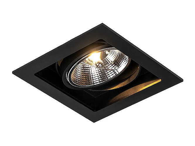 Spot encastré moderne noir orientable 18 cm - Artemis 111
