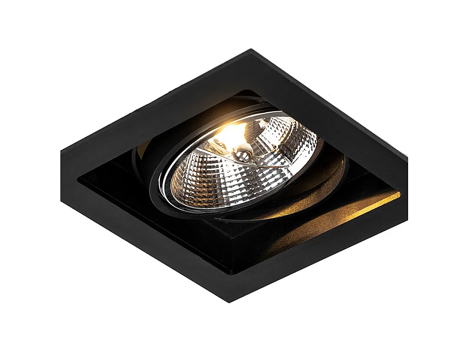 Spot encastré moderne noir orientable 18 cm - Artemis 111