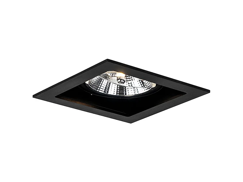 Spot encastré moderne noir orientable 18 cm - Artemis 111