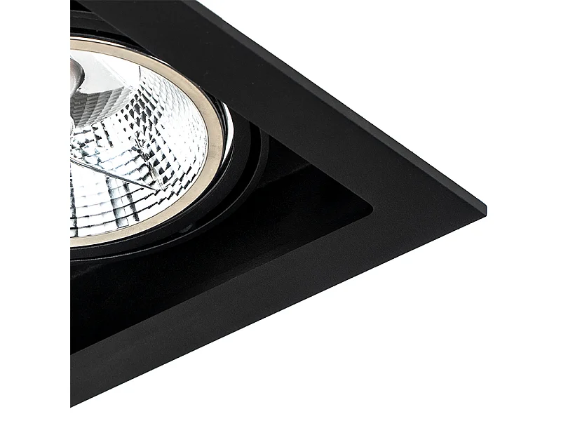 Spot encastré moderne noir orientable 18 cm - Artemis 111