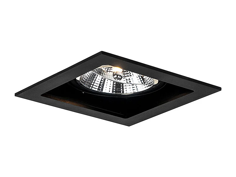 Spot encastré moderne noir orientable 18 cm - Artemis 111