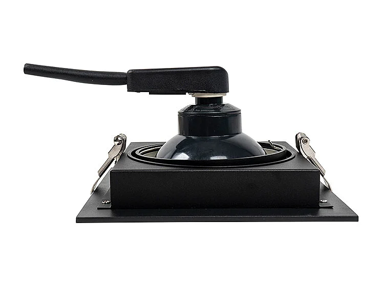 Spot encastré moderne noir orientable 18 cm - Artemis 111