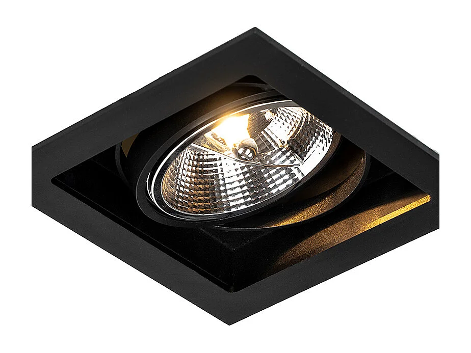 Spot encastré moderne noir orientable 18 cm - Artemis 111