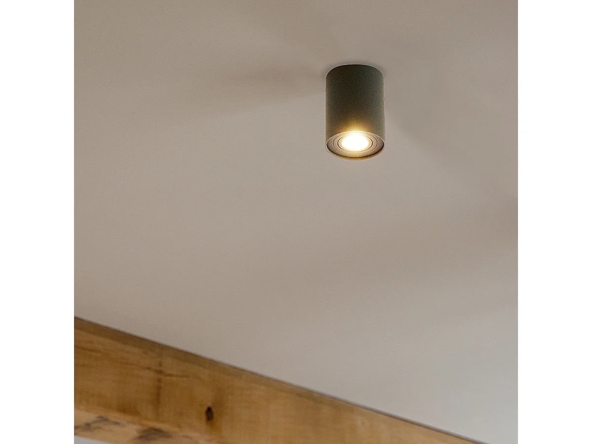 Spot gris foncé orientable et inclinable - Rondoo up