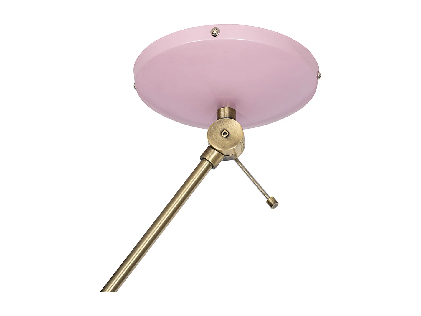 Plafonnier rétro rose et bronze - Milou