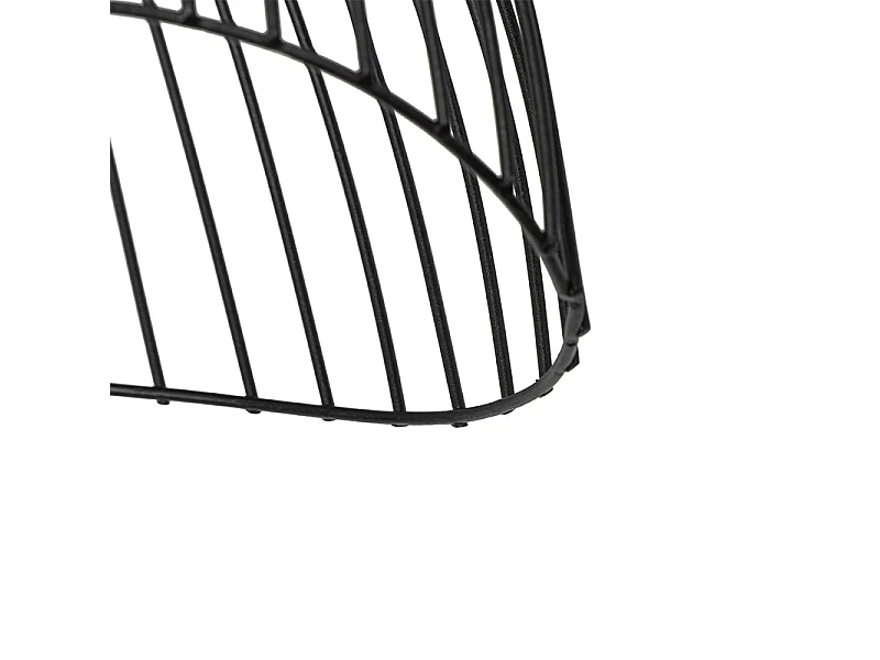 Plafonnier design filaire noir 20 cm - Pua